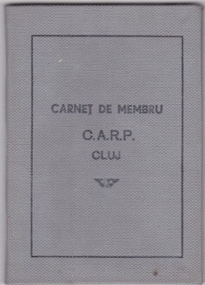 Carnet de Membru , Casa de ajutor reciproc a Pensionarilor Cluj foto