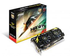 Placa video MSI AMD R9 270X HAWK, R9 270X, PCI-E, 2048MB GDDR5, 256 bit, 1100Mhz, 5600MHz, 2*DVI, HDMI, DP, OC, TWIN FROZR IV, FAN bulk foto