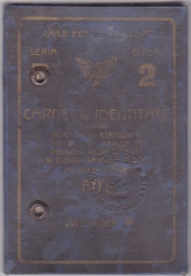 Carnet de Identitate C.F.R Clasa II foto