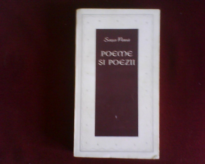 Sasa Pana Poeme si poezii alese din carti si din sertar (1925-1965), princeps