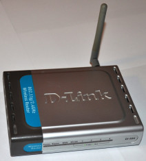 Router wireless G D-Link dl-524 cu alimentator ac, cablu lan si accesorii foto