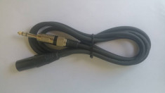 Cablu Profesional XLR tata - Jack 6,35 tata stereo de calitate 7,5 m foto
