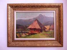 HONORIU CRETULESCU (1897-1977), &amp;quot;Peisaj montan&amp;quot;, ulei pe carton foto