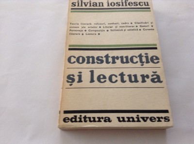 CONSTRUCTIE SI LECTURA-SILVIAN IOSIFESCU,RF3 foto