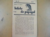 Bilete de papagal 1937 seria I nr. 18 Arghezi Carol II Valcov