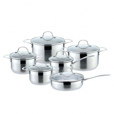 Set de oale din inox 12 piese inductie-capac Maram foto