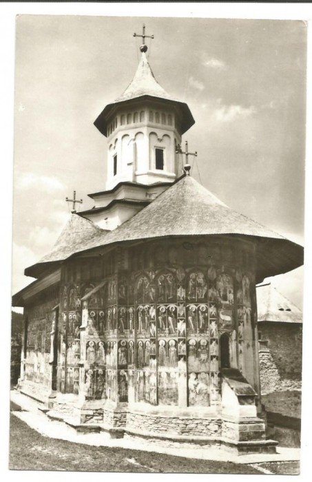 @carte postala(ilustrata) -SUCEAVA-Biserica Manastirii Vatra Moldovitei