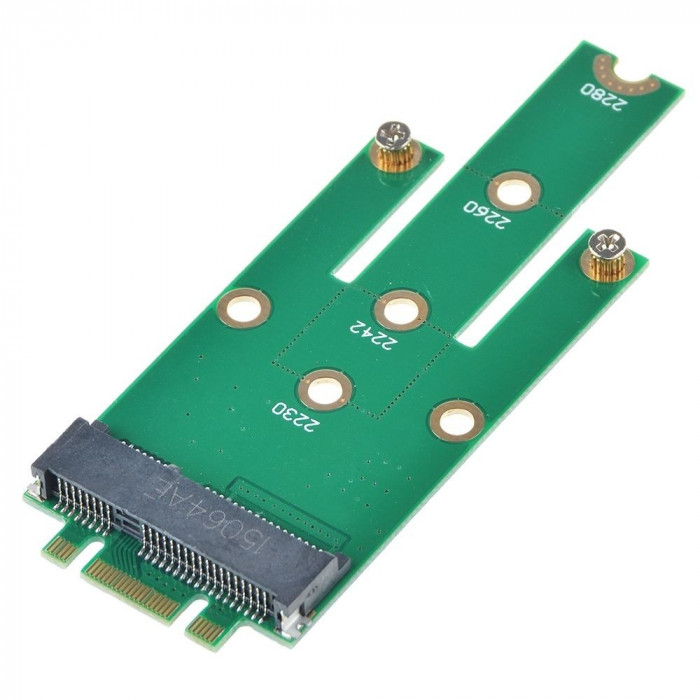 Adaptor convertor SSD mSATA Mini PCI-E la NGFF M.2 B + M Key tata pt laptop, PC