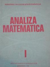 ANALIZA MATEMATICA VOL.I foto