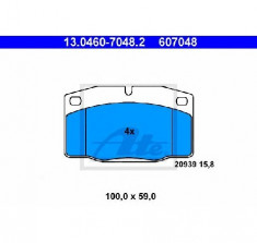 set placute frana,frana disc OPEL CORSA A TR 91 92 96 97 PRODUCATOR ATE 13.0460-7048.2 foto