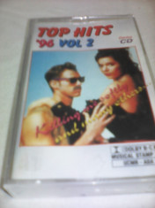 CASETA AUDIO TOP HITS 96 VOL 2 ORIGINALA foto