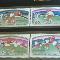 Korea 1978 - CM FOTBAL ARGENTINA, serie stampilata, AC6