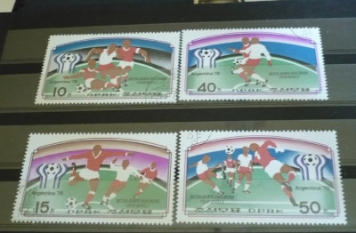 Korea 1978 - CM FOTBAL ARGENTINA, serie stampilata, AC6 foto