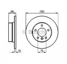 Disc frana BMW 3 E36 PRODUCATOR BOSCH 0 986 478 561 foto