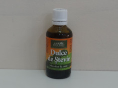 Indulcitor lichid Dulce de Stevie in flacon din sticla 50 ml foto