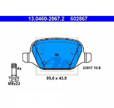 set placute frana,frana disc ALFA ROMEO 156 932 PRODUCATOR ATE 13.0460-2867.2 foto