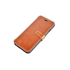 Book Case Tellur pentru Samsung A3, Leather, Brown foto