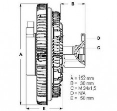 Cupla, ventilator radiator FORD TRANSIT bus T PRODUCATOR BERU LK017 foto