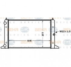 Radiator, racire motor VW SHARAN 7M8 7M9 7M6 PRODUCATOR HELLA 8MK 376 773-781 foto