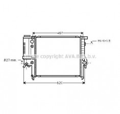 Radiator, racire motor BMW 3 E30 PRODUCATOR AVA QUALITY COOLING BW2146 foto