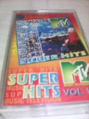 CASETA AUDIO SUPER HITS MTV VOL 15 ORIGINALA foto