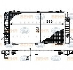 Radiator, racire motor AUDI 80 Avant 8C B4 PRODUCATOR HELLA 8MK 376 714-761 foto