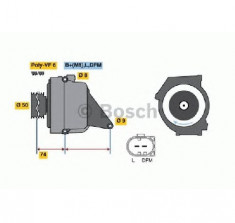 Generator / Alternator MERCEDES-BENZ E CLASS W210 PRODUCATOR BOSCH 0 122 0AA 1A0 foto