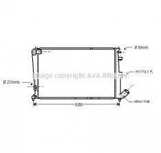 Radiator, racire motor CITRO? XANTIA X1 PRODUCATOR AVA QUALITY COOLING CN2064 foto