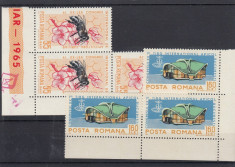 ROMANIA 1965 , LP 610 , APICULTURA 3 SERII MNH , LOT 0 RO foto