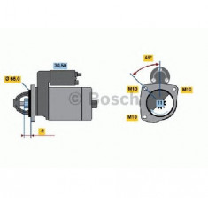 starter CITRO? VISA PRODUCATOR BOSCH 0 001 110 017 foto