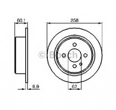 Disc frana BMW 3 E21 PRODUCATOR BOSCH 0 986 478 034 foto