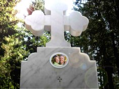 fotoceramica funerara, poza cruce, pret de producator! foto