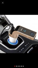 G7 gold - New Carkit Wireless Bluetooth Hands-free Modulator USB, SD foto