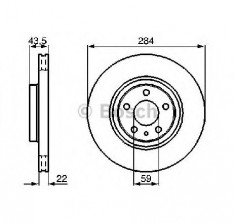 Disc frana ALFA ROMEO 164 164 PRODUCATOR BOSCH 0 986 478 521 foto