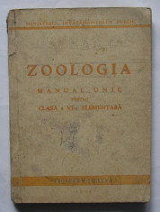 Zoologia - Manual Unic pentru Clasa a VI-a Elementara (1950) foto