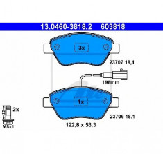 set placute frana,frana disc LANCIA MUSA 350 PRODUCATOR ATE 13.0460-3818.2 foto