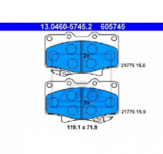 set placute frana,frana disc TOYOTA LAND CRUISER 80 J8 PRODUCATOR ATE 13.0460-5745.2 foto