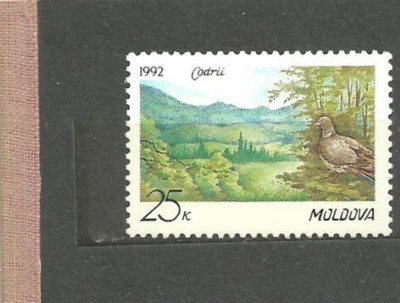 MOLDOVA 1992 - PASARE IN CODRI, timbru nestampilat, AC1 foto