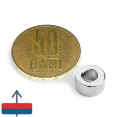 Magnet neodim puternic inel 10 x 05 x 05 mm experimente magnetice foto