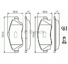 set placute frana,frana disc OPEL COMBO caroserie inchisa combi PRODUCATOR BOSCH 0 986 494 510 foto