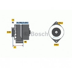 Generator / Alternator OPEL CORSA A TR 91 92 96 97 PRODUCATOR BOSCH 0 120 488 159 foto