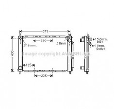 Modul racire RENAULT MODUS GRAND MODUS F JP0 PRODUCATOR AVA QUALITY COOLING RTM405 foto