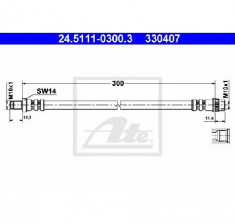 Furtun frana RENAULT SUPER 5 B C40 PRODUCATOR ATE 24.5111-0300.3 foto