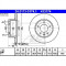 Disc frana OPEL OMEGA A 16 17 19 PRODUCATOR ATE 24.0113-0174.1