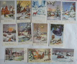 OLANDA - ANUL NOU - LA MULTI ANI 12 CARTI POSTALE NECIRCULATE