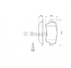 set placute frana,frana disc FIAT CROMA 194 PRODUCATOR BOSCH 0 986 494 126 foto