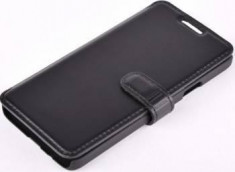 Book Case Tellur pentru Samsung S4, Leather, Black foto