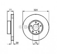 Disc frana BMW 7 E32 PRODUCATOR BOSCH 0 986 479 116 foto