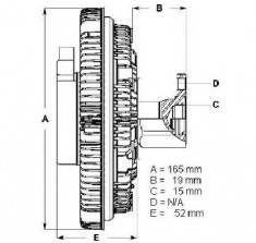 Cupla, ventilator radiator MERCEDES-BENZ E CLASS W124 PRODUCATOR BERU LK043 foto