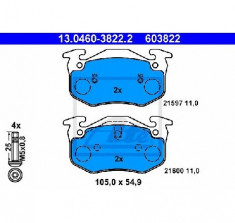 set placute frana,frana disc RENAULT 19 B C53 PRODUCATOR ATE 13.0460-3822.2 foto